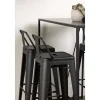 Vente-unique Barmeubel-Brea Barmeubelset Bartafel Zwart En 4 Tempe Barstoelen Zwart.