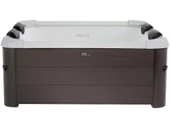 Mspa Home Spa-Bruine Halfharde Spa Met 6 Plaatsen Met Accessoires - 120 Stralen - L160 X B160 X H65 Cm - Makemo Van