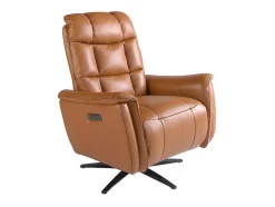 Angel Cerda Fauteuil Leer-Bruine Leren Draaifauteuil 5117