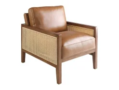 Angel Cerda Fauteuil Leer-Bruine Leren Fauteuil 5113