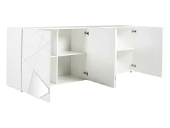 Vente-unique Buffetkast-Buffetkast Cantiano - 4 Deuren - Witgelakt
