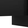 Vente-unique Buffetkast-Buffetkast Met 4 Deuren Van Mdf - Zwart En Goudkleurig - Luvonia