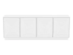 Vente-unique Buffetkast-Buffetkast Met 4 Deurtjes Van Mdf - Wit - Mezulia