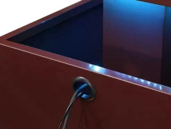 MYLIA Tuindecoratie-Buitenfontein Van Roestvrij Staal Met Ledverlichting - H65 Cm - Terracotta - Cardina