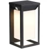 SOLARGEO Tuinlamp-Buitenwandlamp Op Zonne-Energie Met Led - L. 15 X H. 30 Cm - Metaal - Zwart - Fozzano