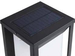 SOLARGEO Tuinlamp-Buitenwandlamp Op Zonne-Energie Met Led - L. 15 X H. 30 Cm - Metaal - Zwart - Fozzano