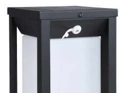 SOLARGEO Tuinlamp-Buitenwandlamp Op Zonne-Energie Met Led - L. 15 X H. 30 Cm - Metaal - Zwart - Fozzano