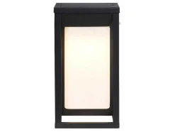 SOLARGEO Tuinlamp-Buitenwandlamp Op Zonne-Energie Met Led - L. 15 X H. 30 Cm - Metaal - Zwart - Fozzano