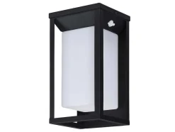 SOLARGEO Tuinlamp-Buitenwandlamp Op Zonne-Energie Met Led - L. 15 X H. 30 Cm - Metaal - Zwart - Fozzano