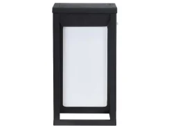 SOLARGEO Tuinlamp-Buitenwandlamp Op Zonne-Energie Met Led - L. 15 X H. 30 Cm - Metaal - Zwart - Fozzano