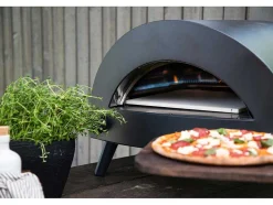 Vente-unique Buitenkeuken-Bukom Pizza Oven Til Gas Zwart.