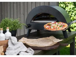 Vente-unique Buitenkeuken-Bukom Pizza Oven Til Gas Zwart.