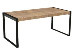 Vente-unique Bureaumeubel-Bureau Harlem -Mangohout & Metaal