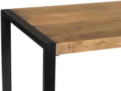 Vente-unique Bureaumeubel-Bureau Harlem -Mangohout & Metaal