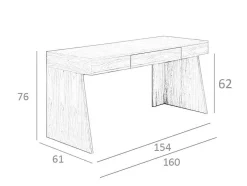 Angel Cerda Bureaumeubel-Bureau In Walnoothout 3217