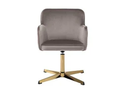 Vente-unique Bureaustoel-Bureaustoel - Fluweel - Taupe - Capuli