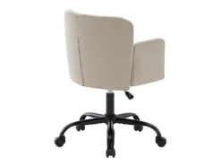 Vente-unique Bureaustoel-Bureaustoel - Stof - Beige - Verstelbare Hoogte - Toara