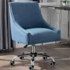 Vente-unique Bureaustoel-Bureaustoel - Stof - Blauw - Verstelbare Hoogte - Wondio