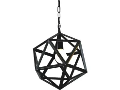 EPIKASA Hanglamp-Cage Hanglamp, Zwart, 30X30X100 Cm,
