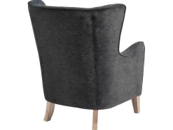 Vente-unique Fauteuil Met Holle Rugleuning-Campo Fauteuil Donkergrijs.