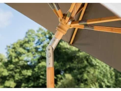 Vente-unique Parasol-Cerox Parasol Met Kantelfunctie Grijs.