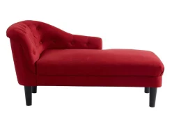 Vente-unique Chaise Longue-Chaise Longue - Hoek Rechts - Anouk Van Stof - Rood