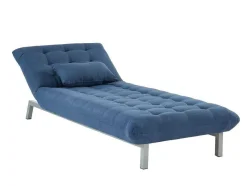 Vente-unique Chaise Longue-Chaise Longue Hornet - Blauw