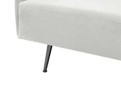 Vente-unique Chaise Longue-Chaise Longue Links Van Cremekleurige Stof Napasa
