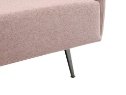 Vente-unique Chaise Longue-Chaise Longue Rechts Van Roze Stof Napasa