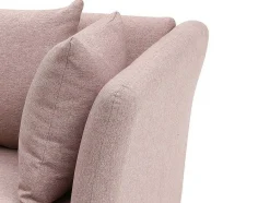 Vente-unique Chaise Longue-Chaise Longue Rechts Van Roze Stof Napasa