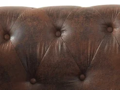Vente-unique Chaise Longue-Chesterfield Chaise Longue - Hoek Rechts - Shirel Van Microvezel Met Lived-In Leeraspect