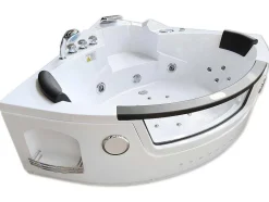 ELITESHOPPING Massagebad-Chrotherapie Hydromassagebad 140 X 140 Cm Dubbele Pomp 20 Jets Camelia