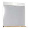 Trendteam Accessoires & Spiegels-Ciara Spiegel 1 Plank Artisanaal Eiken Decor, Spiegelglas.
