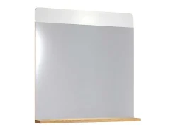 Trendteam Accessoires & Spiegels-Ciara Spiegel 1 Plank Artisanaal Eiken Decor, Spiegelglas.