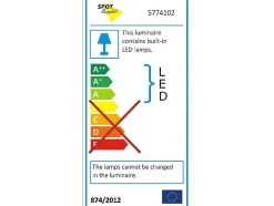 EPIKASA Plafondlamp-Cloud Plafondlamp, Wit, 54X43X10 Cm,