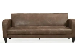 Vente-unique Klik-Klak En Bz Slaapbank-Club Bedbank Inicio Van Microvezel Met Lived-In Leereffect