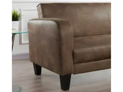 Vente-unique Klik-Klak En Bz Slaapbank-Club Bedbank Inicio Van Microvezel Met Lived-In Leereffect