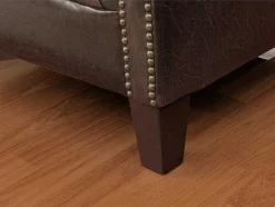 Vente-unique Fauteuil Leer-Clubfauteuil Van Leer Met Lived-In Uiterlijk Enguerrand