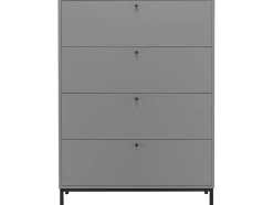 Loft24 Keukenmeubel-Commode 4 Laden Grijs