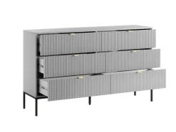 PASCAL MORABITO Ladekast-Commode Met 6 Lades - Grijs - Liouba - Van