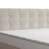 Ysmée Boxspringbed-Complete Set Met Boxspring En Gecapitonneerd Hoofdbord + Bedbodem + Matras + Topmatras - 160 X 200 Cm - Stof - Beige - Inao Van Ysmee