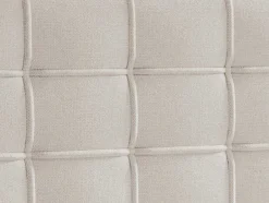 Ysmée Boxspringbed-Complete Set Met Boxspring En Gecapitonneerd Hoofdbord + Bedbodem + Matras + Topmatras - 160 X 200 Cm - Stof - Beige - Inao Van Ysmee