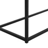 Vente-unique Sidetable-Consoletafel Met 2 Lades Van Mdf, Gehard Glas En Metaal - Licht Naturel - Camata