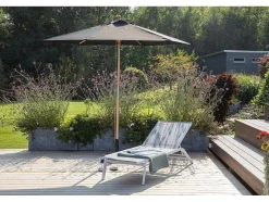 Vente-unique Parasol-Corypho Parasol Met Kantelfunctie Zwart.