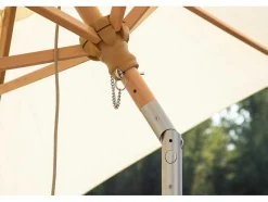 Vente-unique Parasol-Corypho Parasol Met Kantelfunctie Wit.