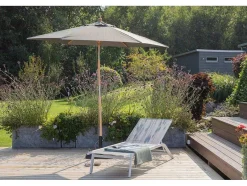 Vente-unique Parasol-Corypho Parasol Met Kantelfunctie Grijs.