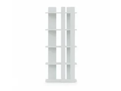 EPIKASA Boekenkast & Vitrine-Cristiana Boekenkast, Wit, 75X20X180 Cm,