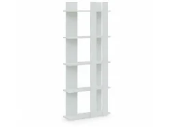 EPIKASA Boekenkast & Vitrine-Cristiana Boekenkast, Wit, 75X20X180 Cm,