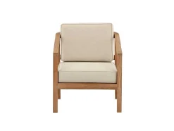 Vente-unique Tuindecoratie-Cushio Tuinkussen Voor Stoel Roomkleurig.
