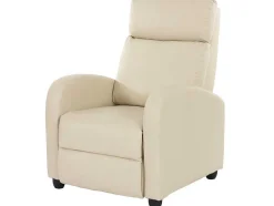 Vente-unique Fauteuil Kunstleer-Dallas Fauteuil, Creme